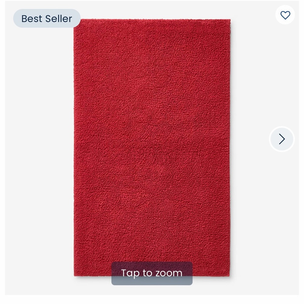 The Company Store Company Cotton Bath Rug Poppy